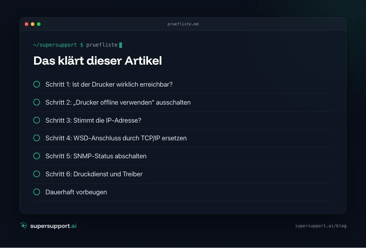 Drucker offline unter Windows: So bekommst du ihn zurück – das klärt der Artikel