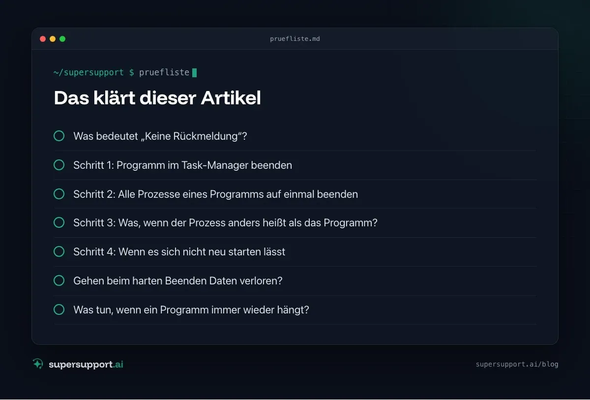 Programm reagiert nicht: So beendest du es richtig – das klärt der Artikel