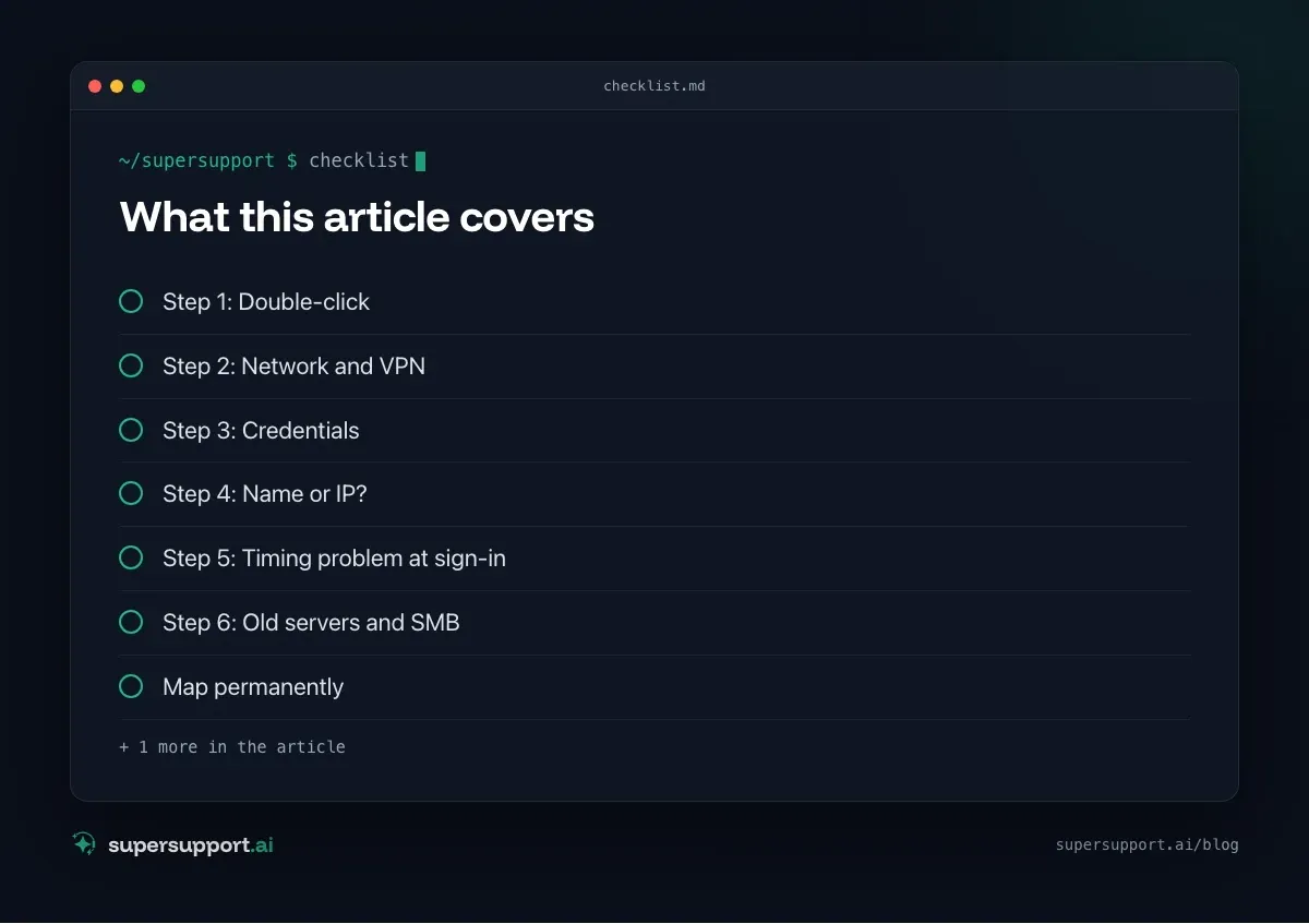 Network Drive Disconnected – what this article covers