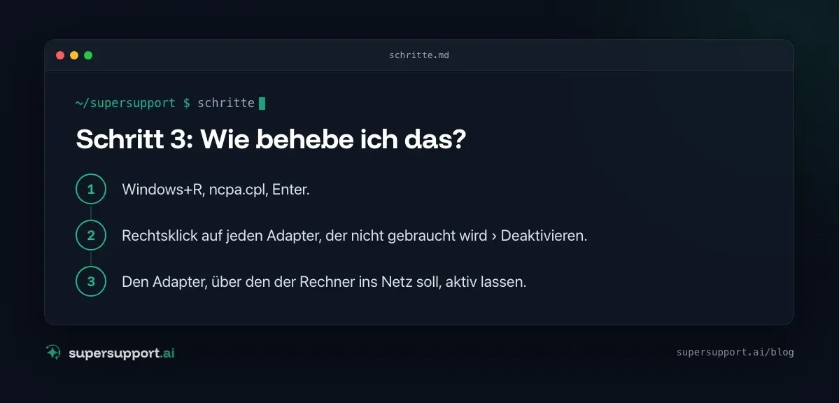 Internetverbindung instabil unter Windows: Ursache finden – Schritt für Schritt