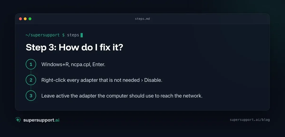 Unstable Internet Connection on Windows: Find the Cause – step by step