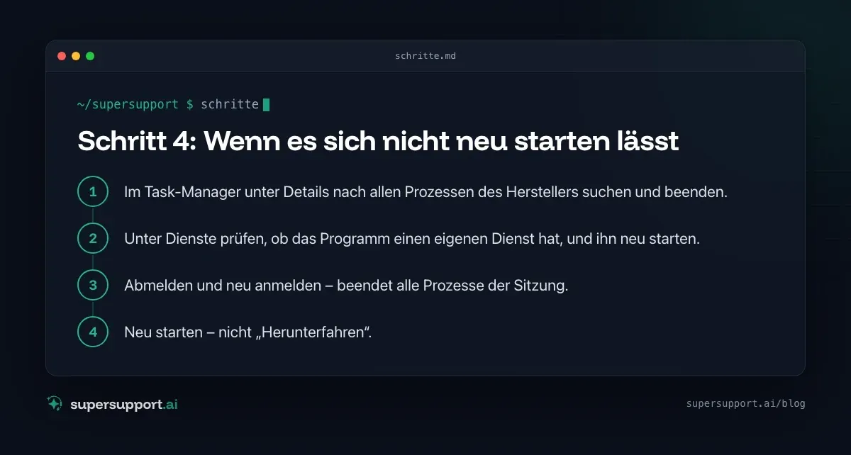Programm reagiert nicht: So beendest du es richtig – Schritt für Schritt