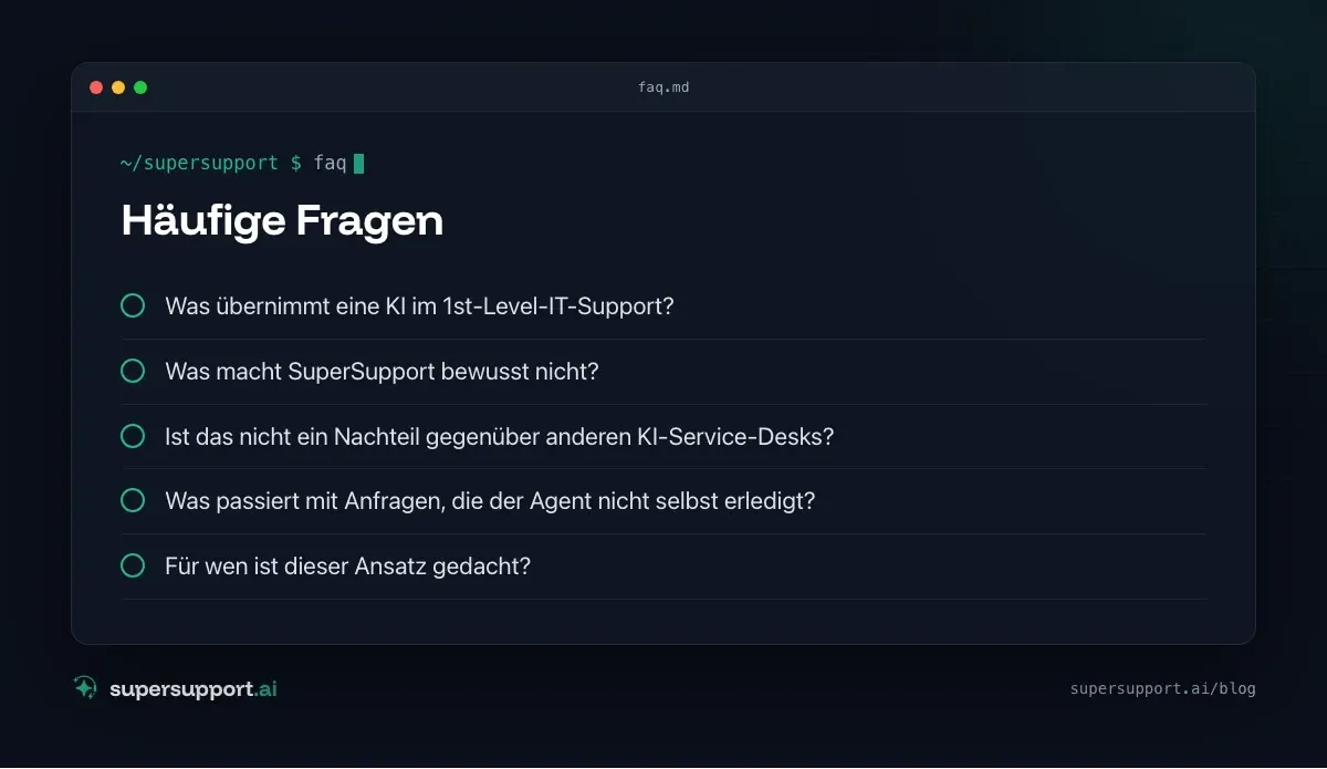 1st-Level-KI: Was sie kann – häufige Fragen