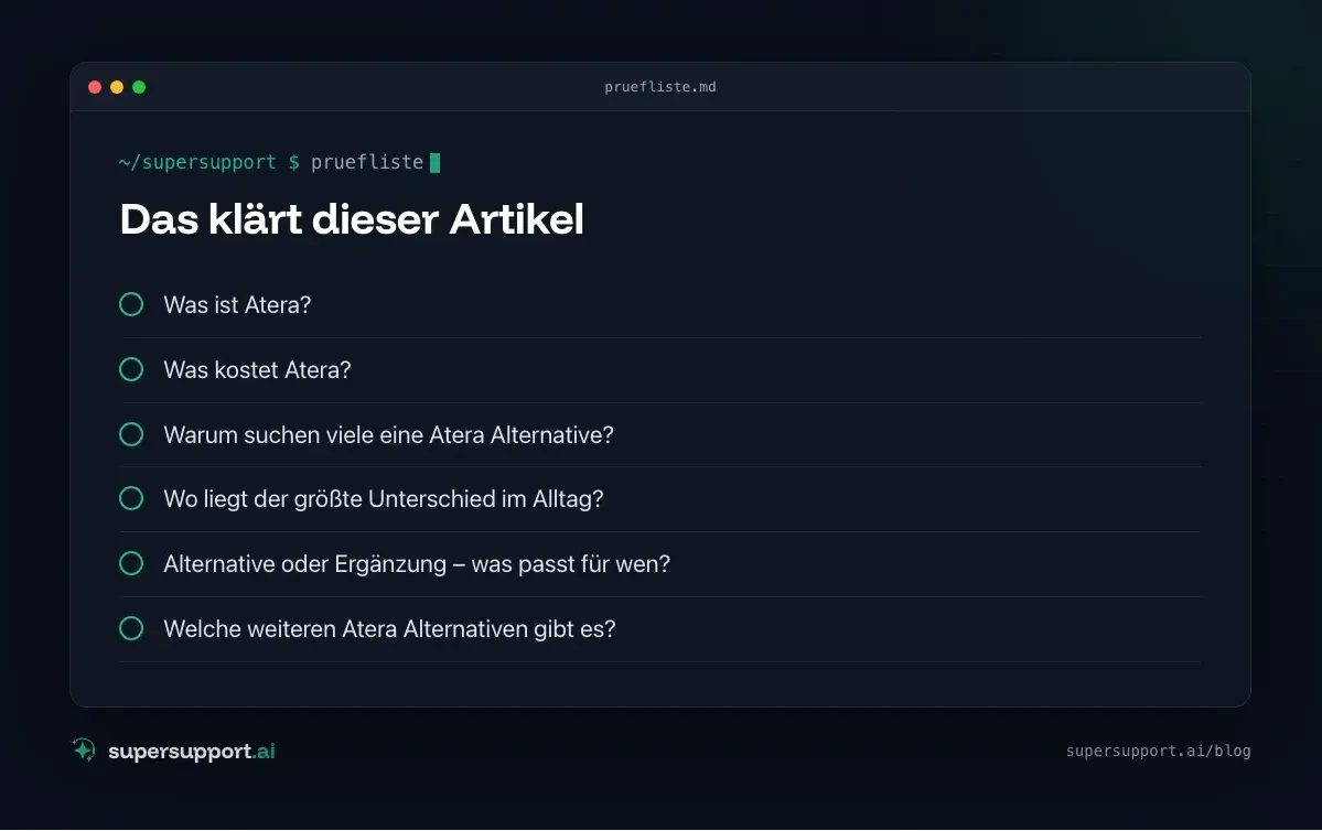 Atera Alternative oder Ergänzung – das klärt der Artikel